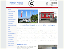 Tablet Screenshot of alpha-labor.de